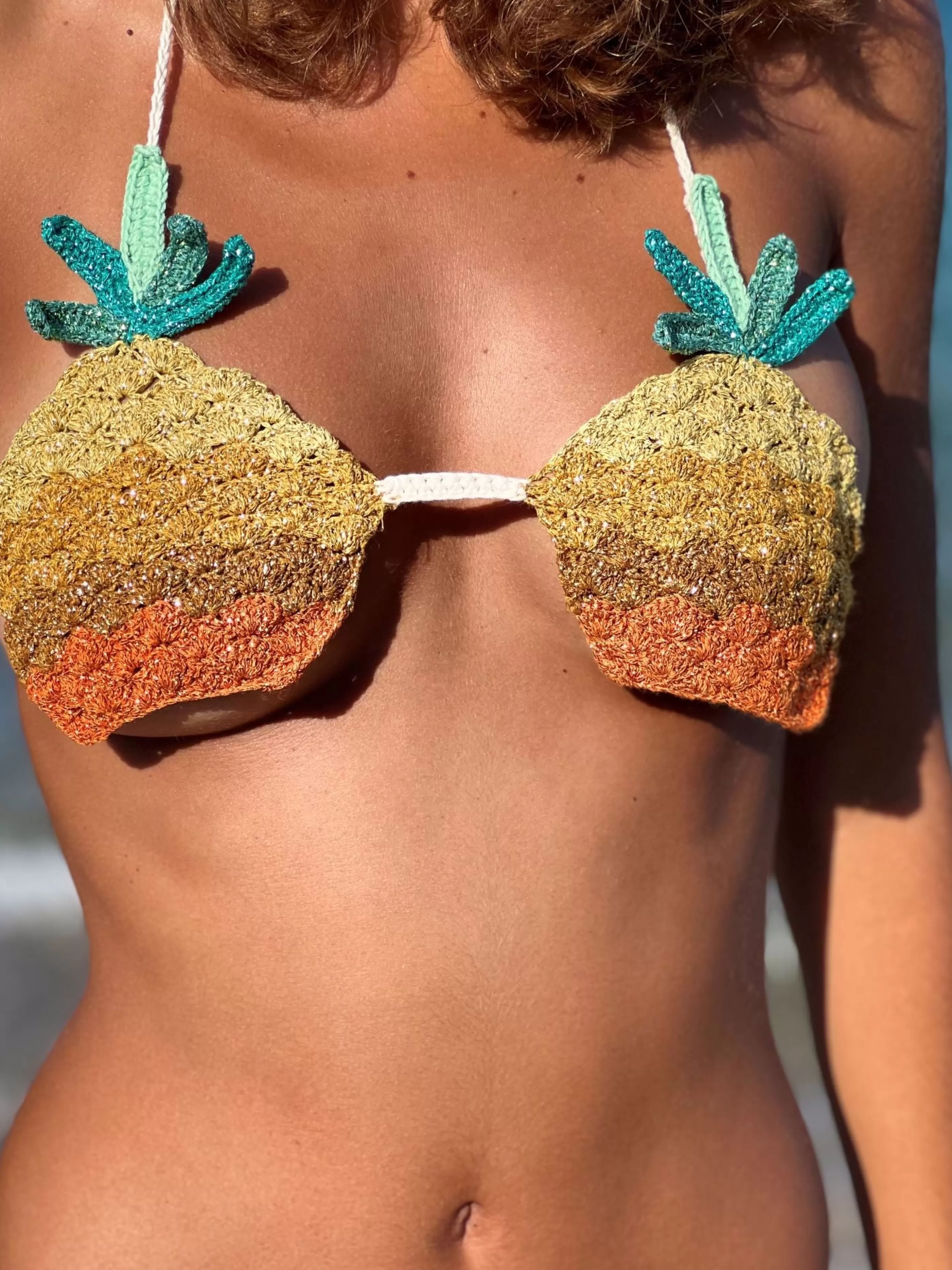 New Rose Carmine SET BIKINI PINEAPPLE